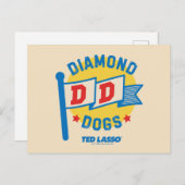 Ted Lasso | Diamond Dogs Pennant Graphic Briefkaart (Voorkant / Achterkant)