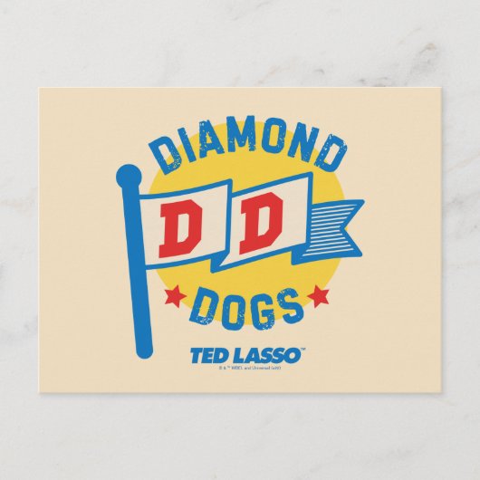 Ted Lasso | Diamond Dogs Pennant Graphic Briefkaart (Voorkant)