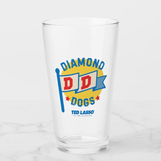 Ted Lasso | Diamond Dogs Pennant Graphic Glas (Voorkant)