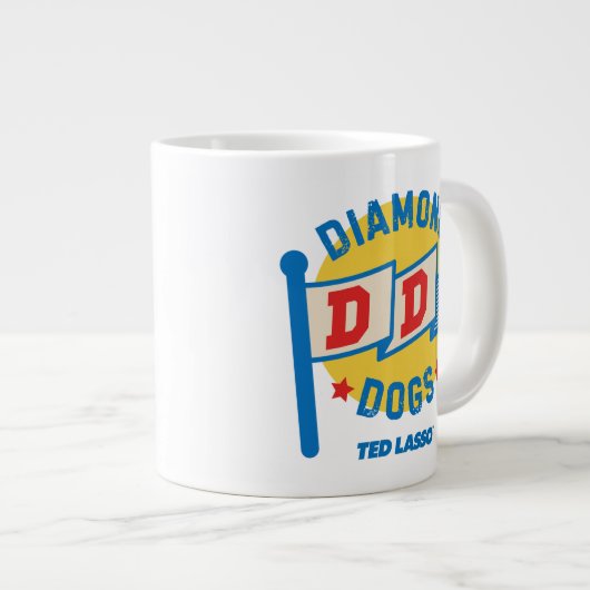 Ted Lasso | Diamond Dogs Pennant Graphic Grote Koffiekop (Voorkant rechts)