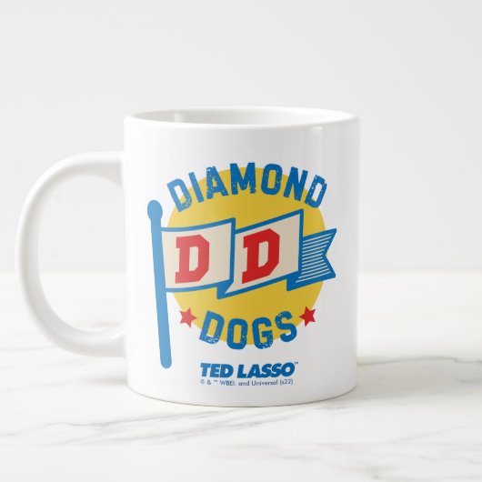 Ted Lasso | Diamond Dogs Pennant Graphic Grote Koffiekop (Links)