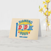 Ted Lasso | Diamond Dogs Pennant Graphic Kaart (Gele Bloem)