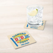 Ted Lasso | Diamond Dogs Pennant Graphic Kartonnen Onderzetters (Insitu)