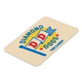 Ted Lasso | Diamond Dogs Pennant Graphic Magneet (Linkerzijde)