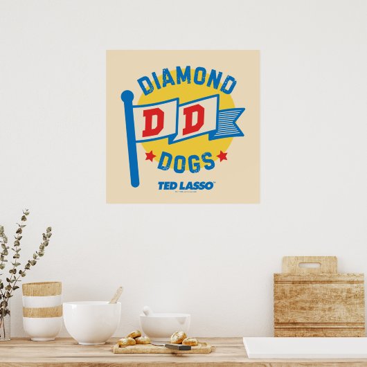 Ted Lasso | Diamond Dogs Pennant Graphic Poster (Keuken)