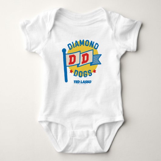 Ted Lasso | Diamond Dogs Pennant Graphic Romper (Voorkant)