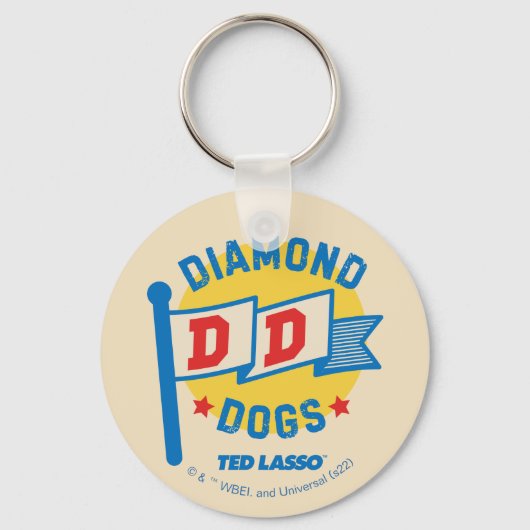 Ted Lasso | Diamond Dogs Pennant Graphic Sleutelhanger (Voorkant)