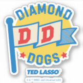 Ted Lasso | Diamond Dogs Pennant Graphic Sticker (Voorkant)