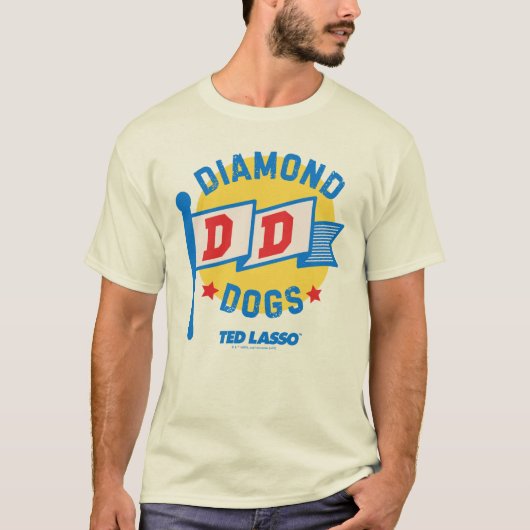 Ted Lasso | Diamond Dogs Pennant Graphic T-shirt (Voorkant)