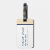 Ted Lasso | Dient niet te leiden tot brainstorm Bagagelabel (Achterkant verticaal)