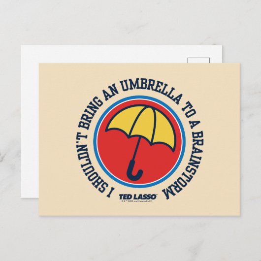 Ted Lasso | Dient niet te leiden tot brainstorm Briefkaart (Voorkant / Achterkant)