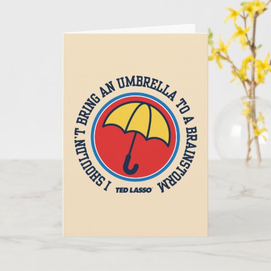 Ted Lasso | Dient niet te leiden tot brainstorm Kaart (Gele Bloem)