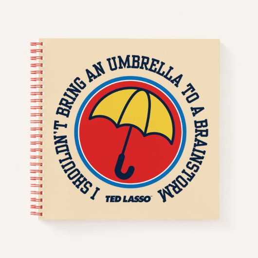 Ted Lasso | Dient niet te leiden tot brainstorm Notitieboek (Voorkant)