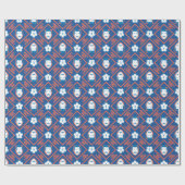 Ted Lasso | Face and Ball Diamond Pattern Cadeaupapier (Vlak)