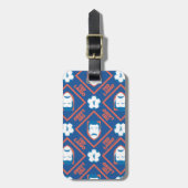 Ted Lasso | Face en Ball Diamond Pattern Bagagelabel (Voorkant verticaal)