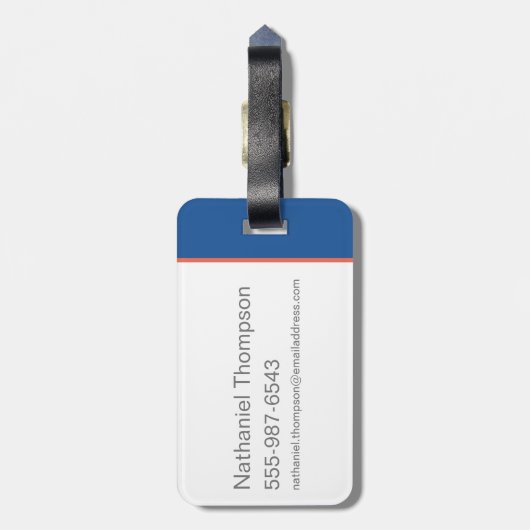 Ted Lasso | Face en Ball Diamond Pattern Bagagelabel (Achterkant verticaal)