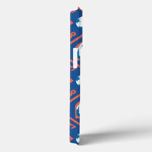 Ted Lasso | Face en Ball Diamond Pattern Case-Mate iPhone Case (Achterkant / Rechts)