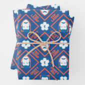 Ted Lasso | Face en Ball Diamond Pattern Inpakpapier Vel (In situ)