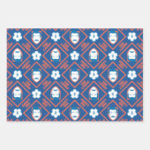 Ted Lasso | Face en Ball Diamond Pattern Inpakpapier Vel (Voorkant)