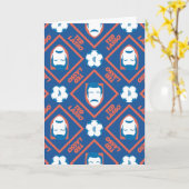 Ted Lasso | Face en Ball Diamond Pattern Kaart (Gele Bloem)