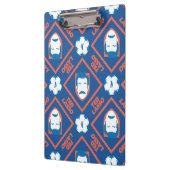 Ted Lasso | Face en Ball Diamond Pattern Klembord (Links)