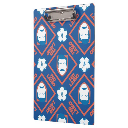 Ted Lasso | Face en Ball Diamond Pattern Klembord (Links)