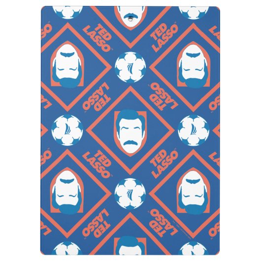 Ted Lasso | Face en Ball Diamond Pattern Klembord (Achterkant)