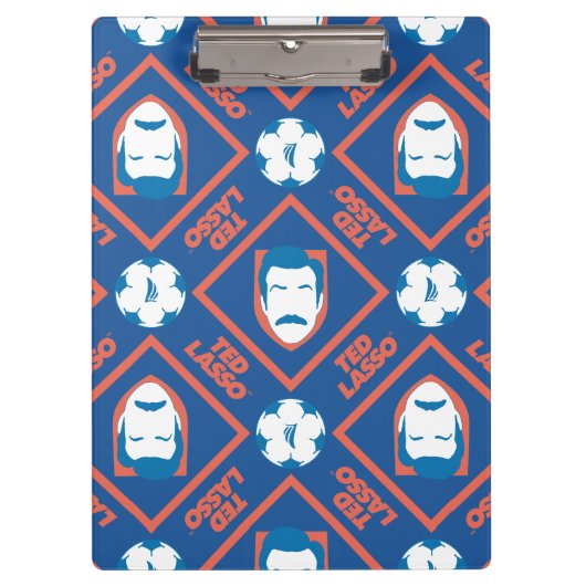 Ted Lasso | Face en Ball Diamond Pattern Klembord (Voorkant)