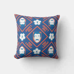 Ted Lasso   Face en Ball Diamond Pattern Kussen