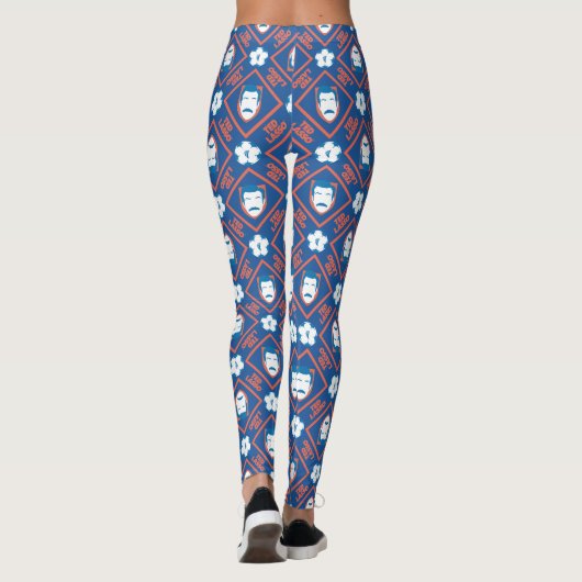 Ted Lasso | Face en Ball Diamond Pattern Leggings (Achterkant)