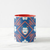 Ted Lasso | Face en Ball Diamond Pattern Mok (Midden)