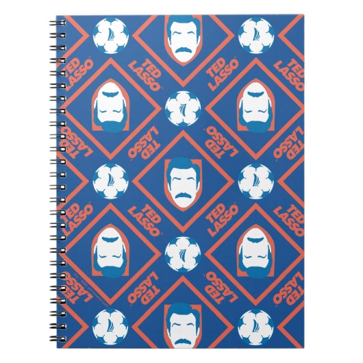 Ted Lasso | Face en Ball Diamond Pattern Notitieboek (Voorkant)