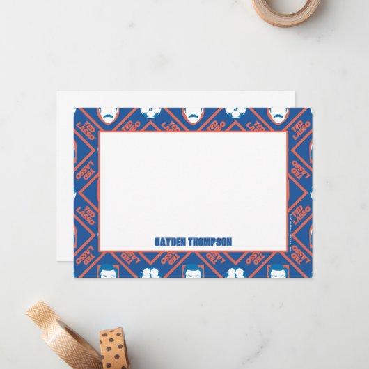 Ted Lasso | Face en Ball Diamond Pattern Notitiekaartje (Voorkant / Achterkant in situ)