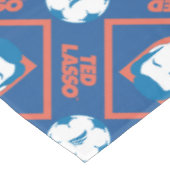 Ted Lasso | Face en Ball Diamond Pattern Tafelkleed (Gekanteld)