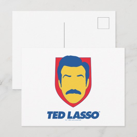 Ted Lasso | Face-pictogram Briefkaart (Voorkant / Achterkant)