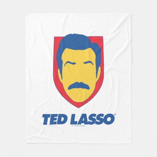 Ted Lasso | Face-pictogram Fleece Deken (Voorkant)