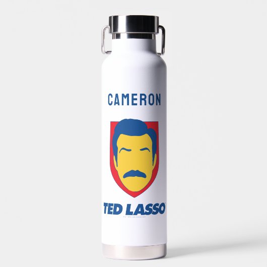 Ted Lasso | Face-pictogram | Jouw namen toevoegen Waterfles (Voorkant)