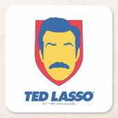 Ted Lasso | Face-pictogram Kartonnen Onderzetters (Voorkant)