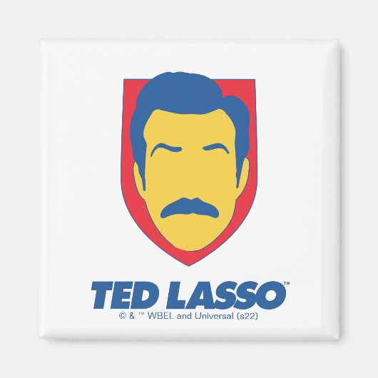 Ted Lasso | Face-pictogram Magneet (Voorkant)