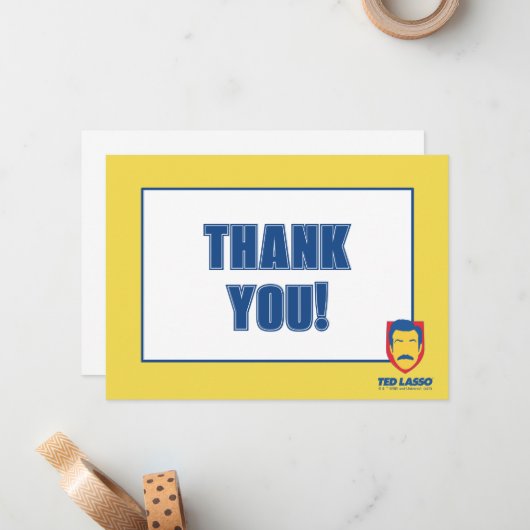 Ted Lasso | Face-pictogram Notitiekaartje (Voorkant / Achterkant in situ)