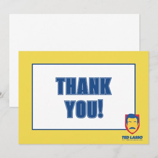Ted Lasso | Face-pictogram Notitiekaartje (Voorkant / Achterkant)