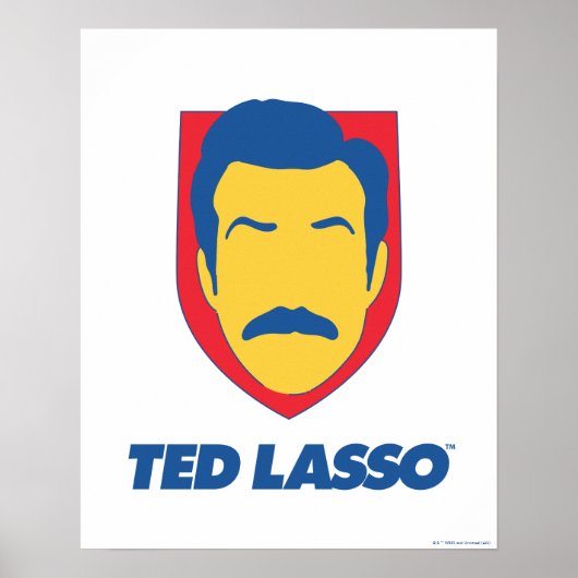 Ted Lasso | Face-pictogram Poster (Voorkant)