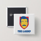 Ted Lasso | Face-pictogram Vierkante Button 5,1 Cm (Voorkant /achterkant)