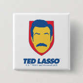 Ted Lasso | Face-pictogram Vierkante Button 5,1 Cm (Voorkant)