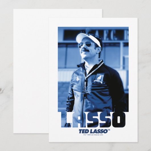 Ted Lasso | Fotoportret Lasso Grafisch Notitiekaartje (Voorkant / Achterkant)