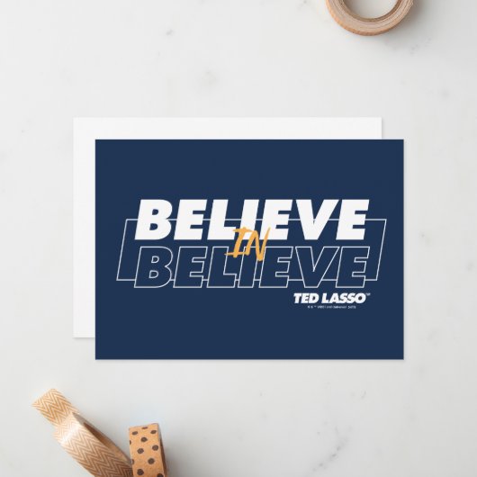Ted Lasso | Geloof in geloven Notitiekaartje (Voorkant / Achterkant in situ)