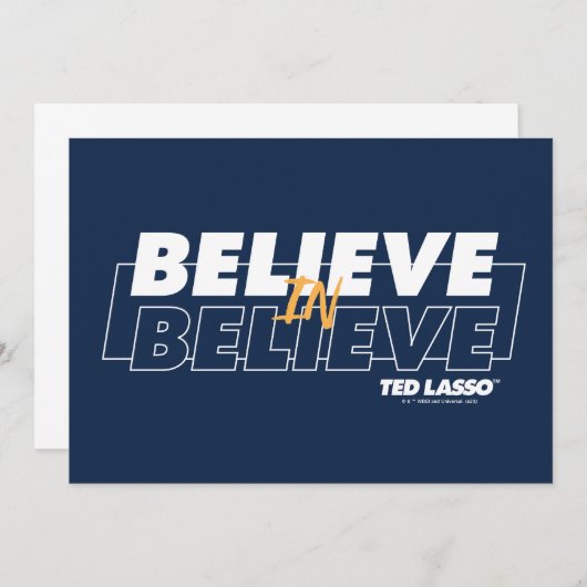 Ted Lasso | Geloof in geloven Notitiekaartje (Voorkant / Achterkant)