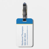 Ted Lasso | Geloof Sign and Ball Toss Pattern Bagagelabel (Achterkant verticaal)