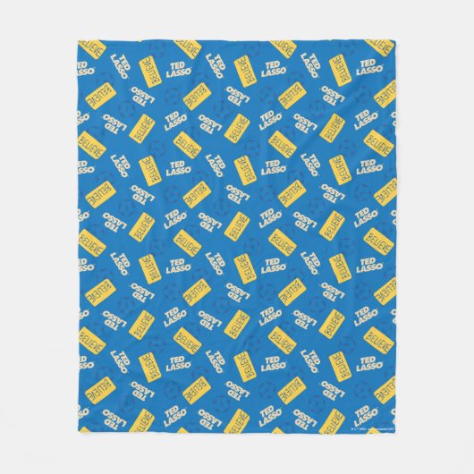 Ted Lasso | Geloof Sign and Ball Toss Pattern Fleece Deken (Voorkant)