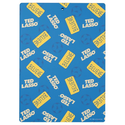 Ted Lasso | Geloof Sign and Ball Toss Pattern Klembord (Achterkant)